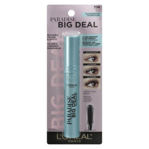 L'Oreal - Paradise Big Deal Mascara - Black Waterproof
