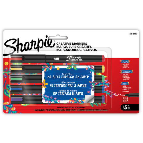 Sharpie - Creative Markers - Water-based Acrylic Markers