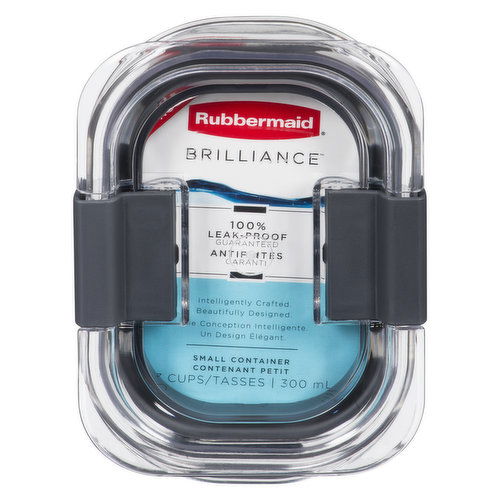 Rubbermaid - Brilliance Leak Proof Container - 1.3 Cup