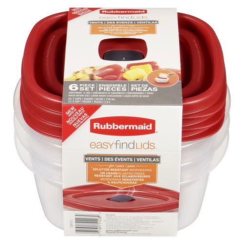 Rubbermaid - Food Storage - Easy Find Lids