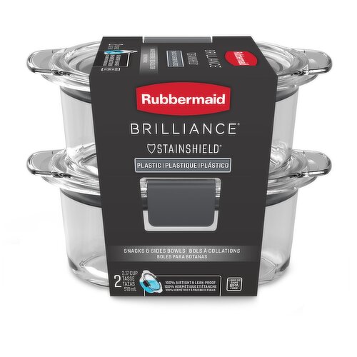 Rubbermaid - Brilliance Round 2 Cup Snacks & Side Bowls