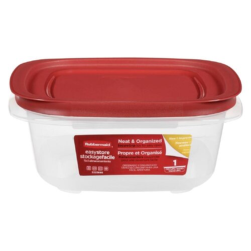 Rubbermaid - Easy Store Medium Square 7.81 Cup Storage Container