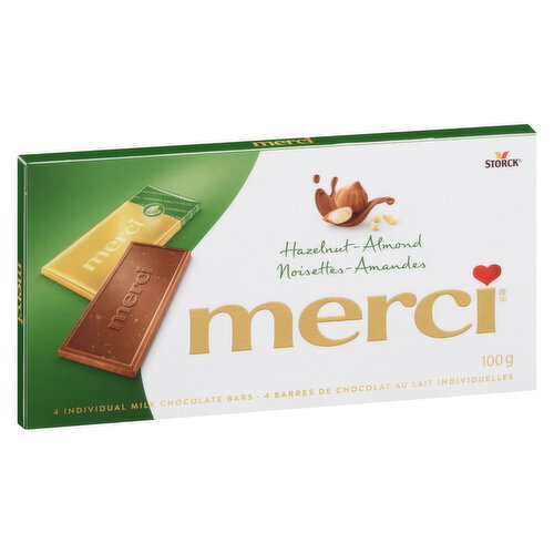 Merci - Chocolate - Hazelnut and Almond Tablet