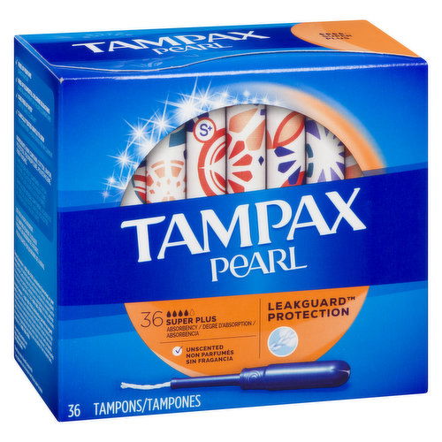 Tampax - Pearl Super Plus Unscented Tampons