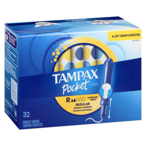 Tampax - Pocket Pearl Tampons, Regular