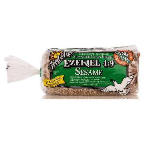 Food For Life - Ezekiel Bread Sesame Sprouted Whole Grain