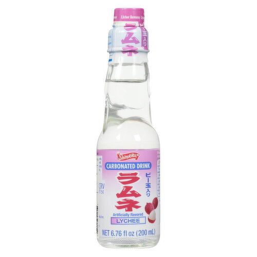 Shirakiku - Carbonated Ramune Drink - Lychee