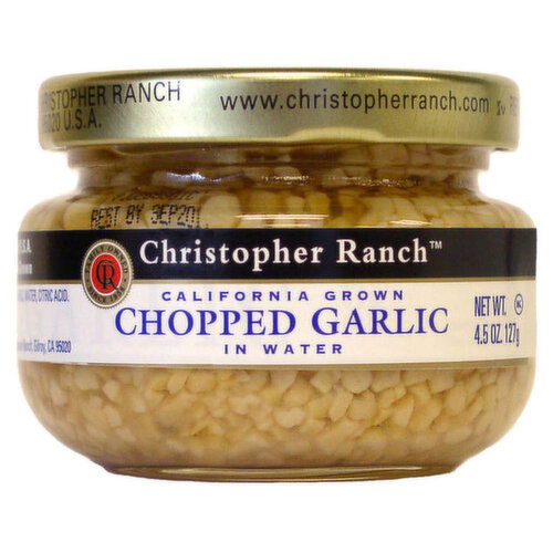 California Grown - Chopped Garlic in Water