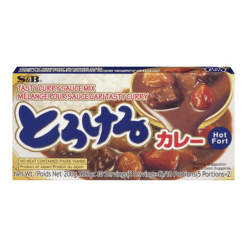 S&B - Tasty Curry Sauce Mix - Hot