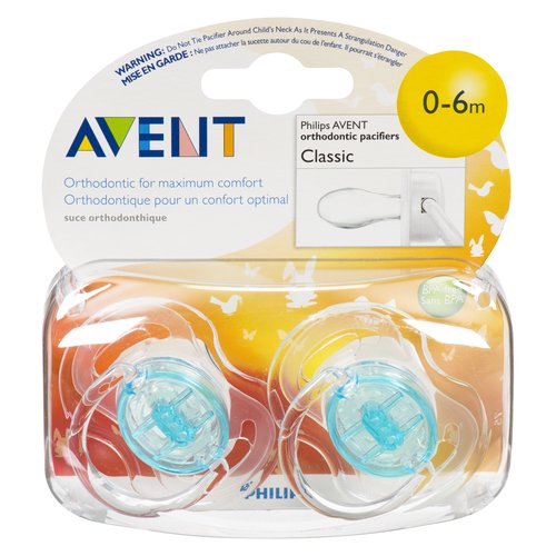 Avent - Classic Orthodontic Pacifiers 0-6m