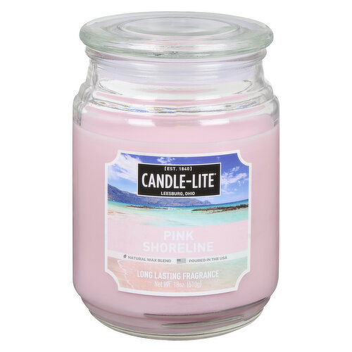 Candle Lite - Candle Lite Pink Shoreline 18 oz Jr