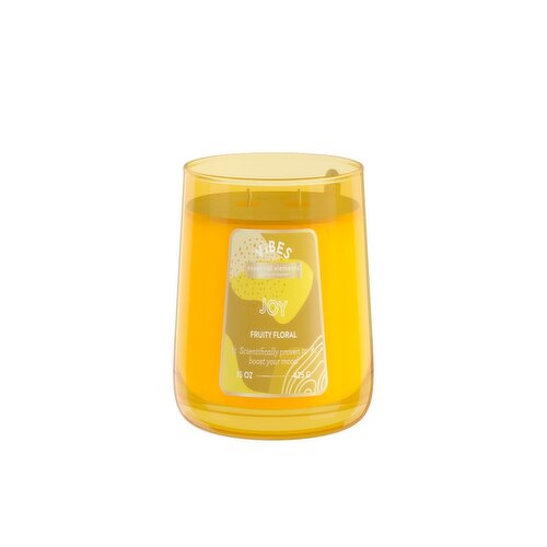 Candle Lite - Essential Elements Vibes Joy 2 Wick Candle In Fruity Floral Scent 15oz