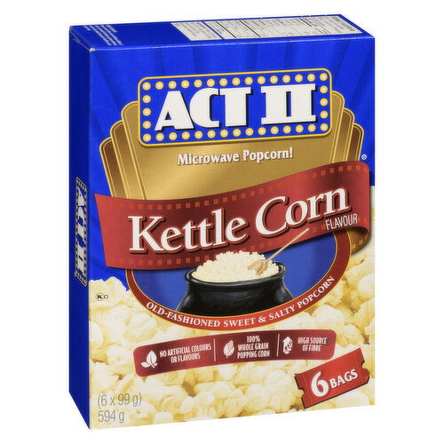 ACT II - Microwave Popcorn Kettle Corn Flavour