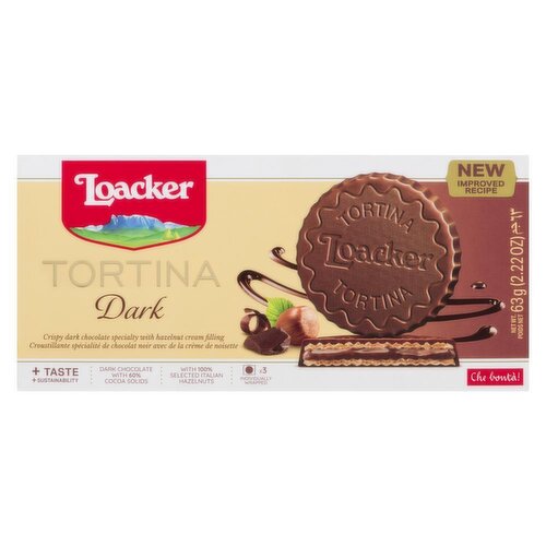 Loacker - Noble Dark Chocolate hazelnut tartlet
