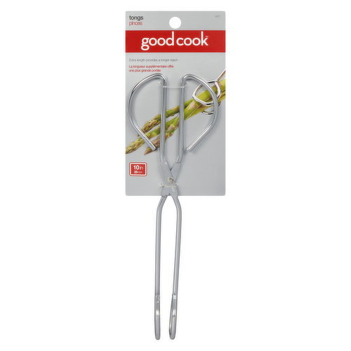 Good Cook - Straight Tongs 10 Inch