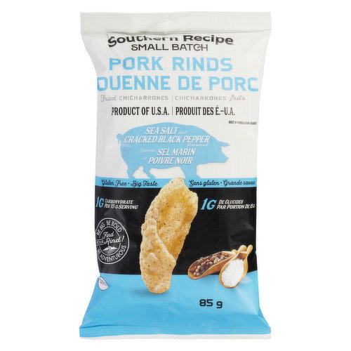 Southern Recipe - Sea Salt & Cracked Black Pepper Pork Rinds