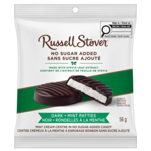 Russell Stover - Mint Patties - No Sugar Added