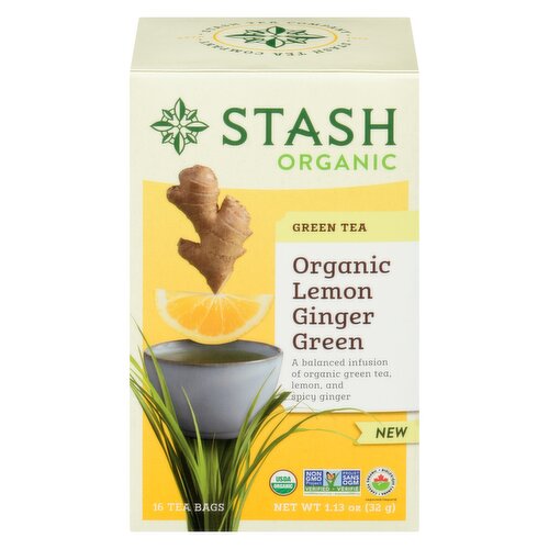 Stash Tea - Organic Lemon Ginger Tea