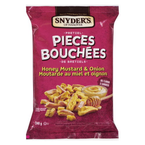 Snyder's of Hanover - Pretzel Pieces -Honey Mustard & Onion