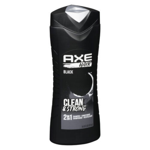 Axe - 2 in 1 Shampoo & Conditioner, Black Clean & Strong