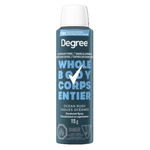 Degree - Men's Whole Body Deodorant Spray - Ocean Rush