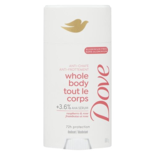 Dove - Anti-Chafe Deodorant Whole Body Raspberry & Rose