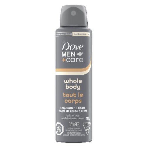 Dove - Men+Care Whole Body Deodorant Spray -Shea Butter Cedar