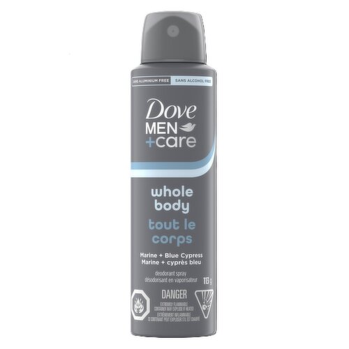 Dove - Whole Body Deodorant Spray - Marine + Blue Cypress