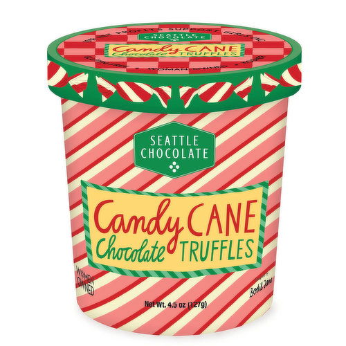 Seattle Chocolate - Candy Cane Truffle Pint