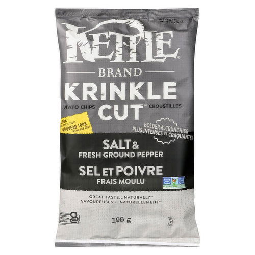 Kettle - Krinkle Cut Potato Chips Salt & Pepper