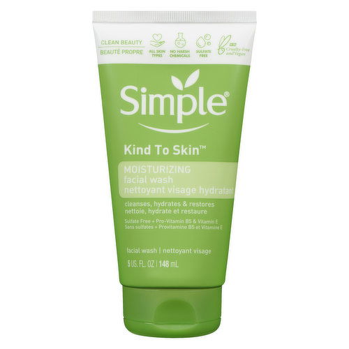 Simple - Kind to Skin Moisturizing Facial Wash