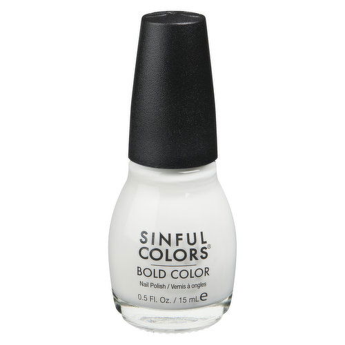 SinfulColors - Professional Nail Polish - Snow Me White