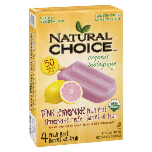 Natural Choice - Organic Pink Lemonade Fruit Bars