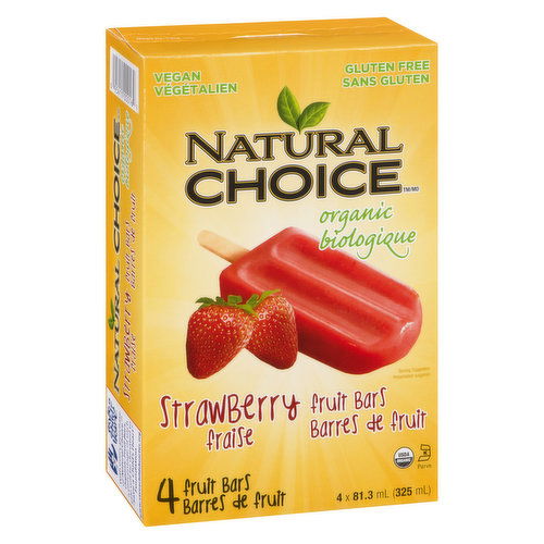 Natural Choice - Organic Strawberry Fruit Bars