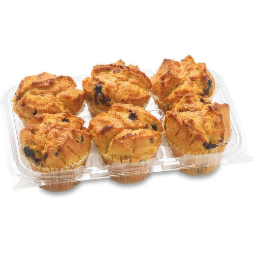 Bake Shop - Blueberry Muffins, 6 Pack