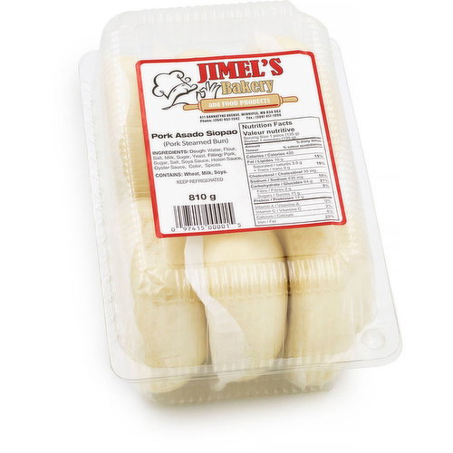 Jimel's Bakery - Pork Asado Siopao, Pork Steamed Buns