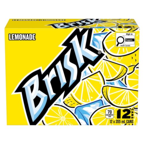Lipton - Brisk Lemonade Iced Tea, 355mL Cans