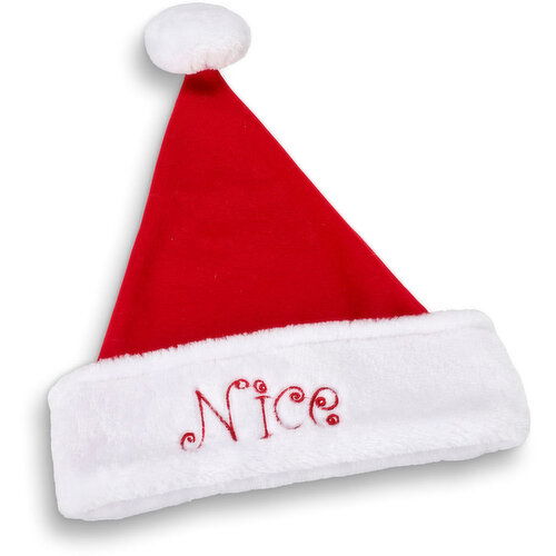 Fleece - Embroidered Santa Hat