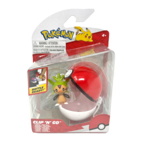 Pokemon - Clip N Go Chespin & Poke Ball