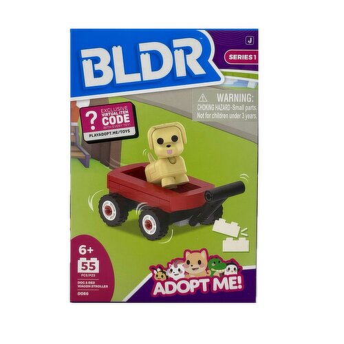 BLDR - Adopt Me 2In Fig Dog & Wagon