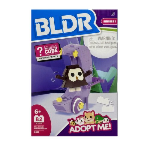 BLDR - Adopt Me 2In Fig Owl & Stroller