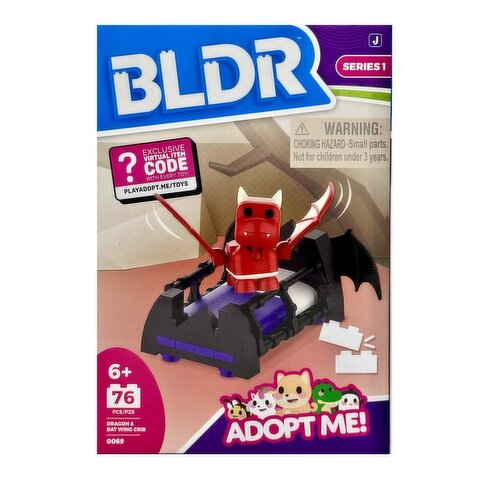 BLDR - Adopt Me 2In Fig Dragon & Crib