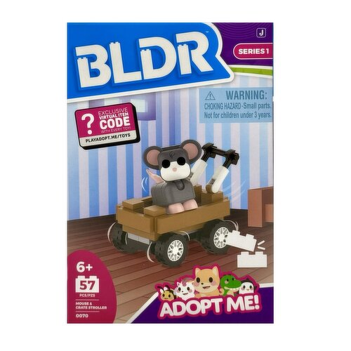 BLDR - Adopt Me 2In Fig Mouse & Crate