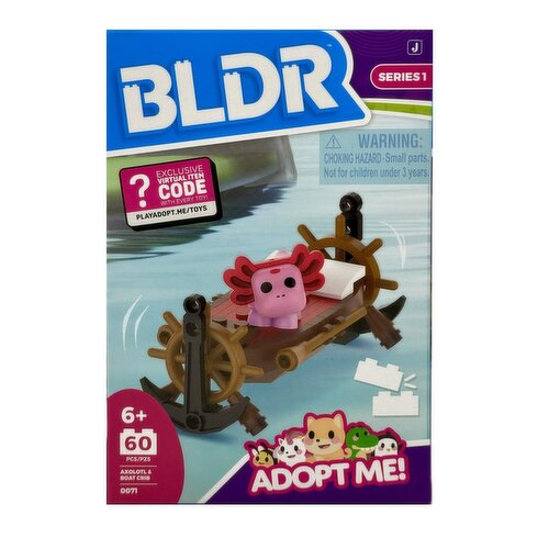 BLDR - Adopt Me 2In Fig Axolotl & Crib