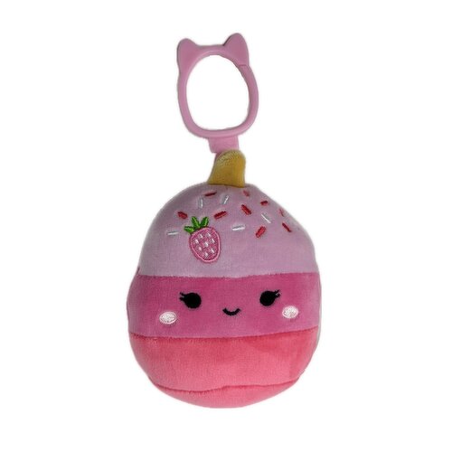 Squishmallow - 3.5In Clip Pama Pink Cake Pop