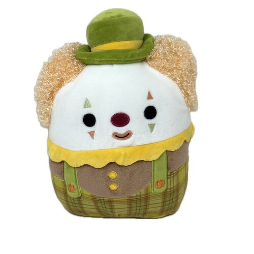 Squishmallows - 8In White Clown Plaid