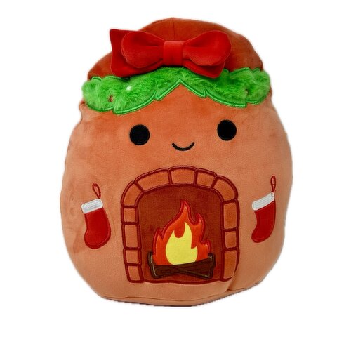 Squishmallows - 12In Holiday Brick Red Fireplace