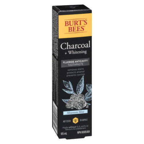 Burt's Bees - Burts Bees Charcoal& Whitening Flouride