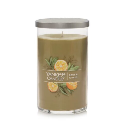 Yankee - Candle Pillar Sage & Citrus