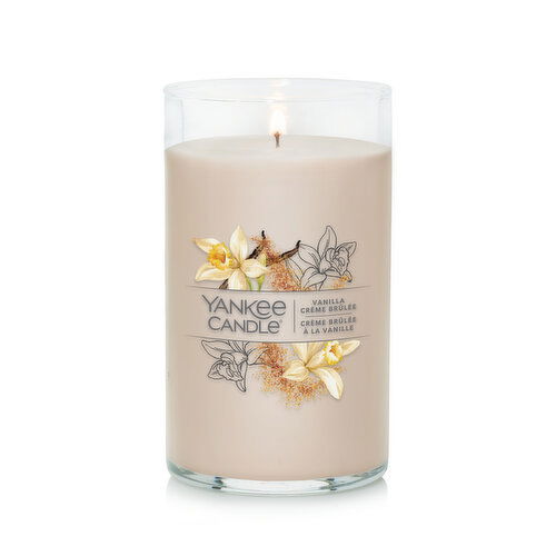 Yankee Candle - Medium Pillar Vanilla Creme Brulee